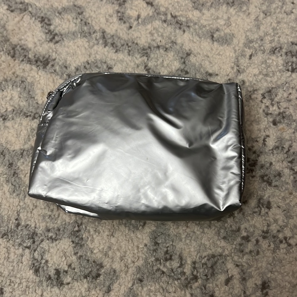 Silver Cosmetic Bag